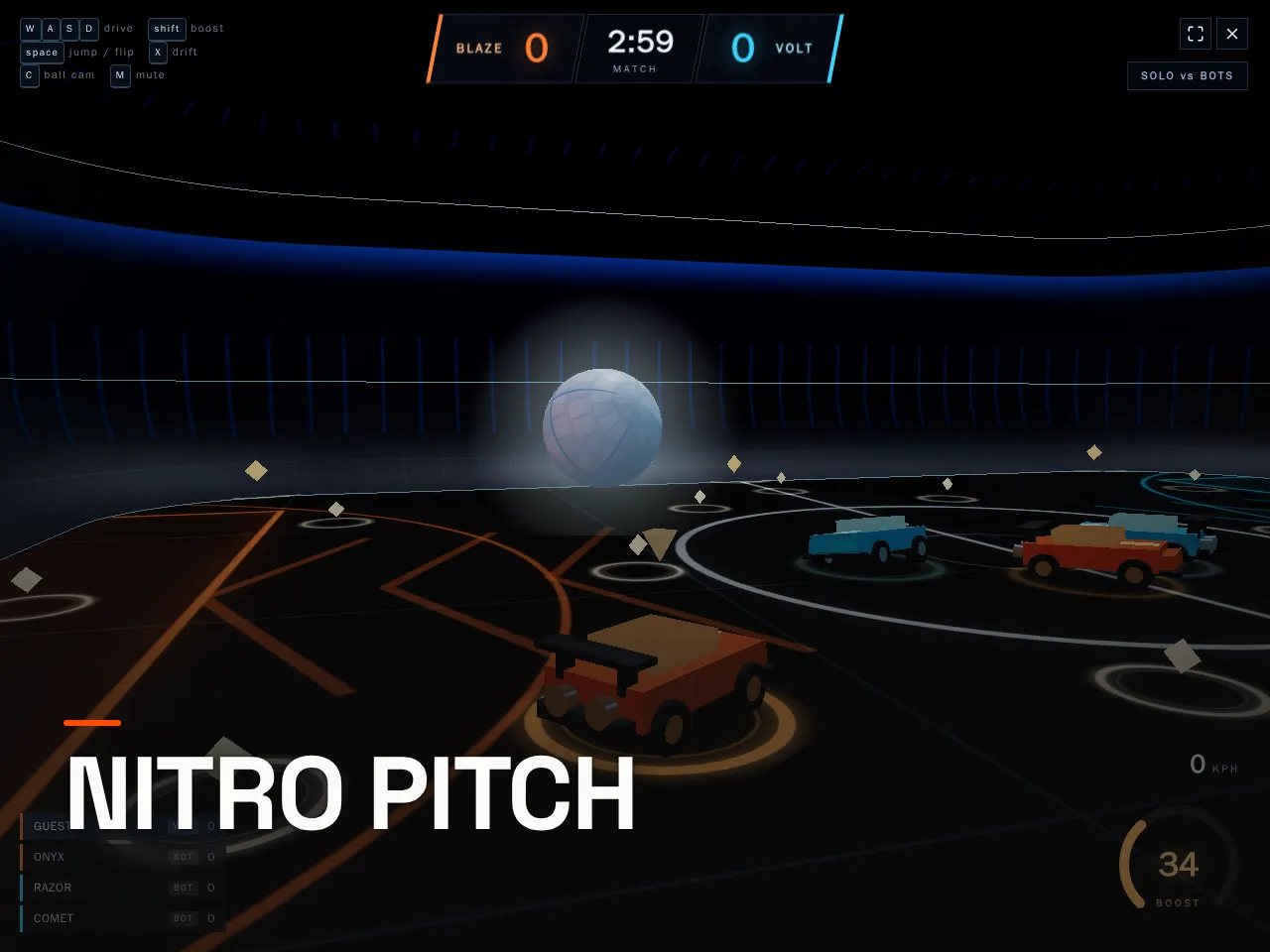Screenshot of Nitro Pitch